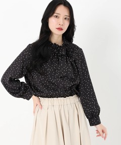 ブラウス シャツ 「crinkle crinkle crinkle（クリンクルクリンクルクリンクル）」frill poncho blouse / フリ crinkle ブラウス シャツ 「crinkle crinkle（クリンクル