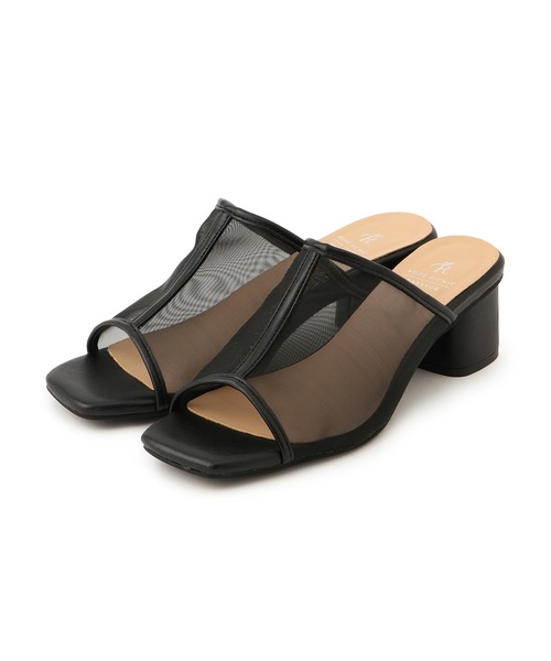 ROPE' PICNIC（ロペピクニック）の「スクエアトゥチュールミュール（パンプス・レディース・ブラック/シルバー・S/M/L）」の12枚目の写真