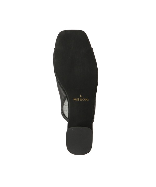 ROPE' PICNIC（ロペピクニック）の「スクエアトゥチュールミュール（パンプス・レディース・ブラック/シルバー・S/M/L）」の6枚目の写真