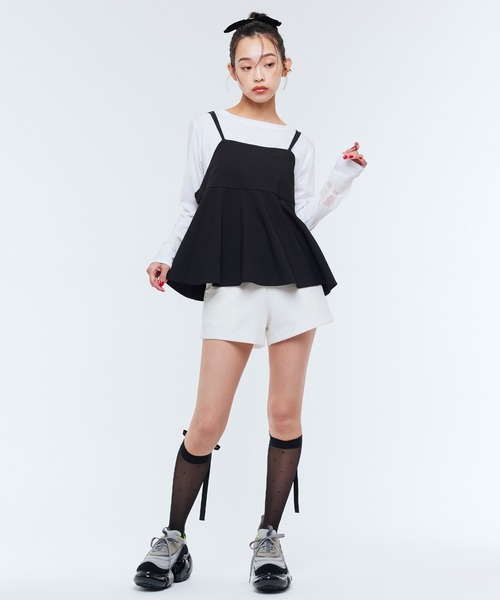 Narcissus(ナルシス)の「シンプルショートパンツ(その他パンツ・レディース・ホワイト/ブラック・FREE)」の20枚目の写真