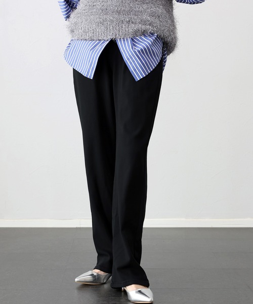 Aletta vita（アレッタビータ）の「裏起毛極伸びストレッチストレートパンツ（その他パンツ・レディース・ベージュ系その他/ホワイト系その他/ブラック・S/M/L）」の8枚目の写真