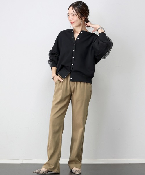 Aletta vita（アレッタビータ）の「裏起毛極伸びストレッチストレートパンツ（その他パンツ・レディース・ベージュ系その他/ホワイト系その他/ブラック・S/M/L）」の22枚目の写真