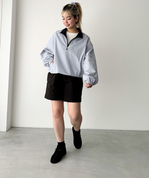 CANAL JEAN(キャナルジーン)の「COIN バイカラーアノラック(その他アウター・レディース・サックスブルー/ベージュ・ONE SIZE)」の8枚目の写真