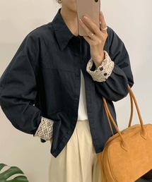 aimoha（アイモハ）の「レースディテールコットンシャツ（その他アウター）」