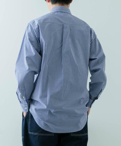 ITEMS URBANRESEARCH（アイテムズ アーバンリサーチ）の「『別注』Fox Youth×ITEMS　ギンガムチェックシャツ（シャツ/ブラウス・メンズ・ブラック/ブルー・MEDIUM/LARGE）」の17枚目の写真
