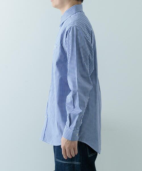 ITEMS URBANRESEARCH（アイテムズ アーバンリサーチ）の「『別注』Fox Youth×ITEMS　ギンガムチェックシャツ（シャツ/ブラウス・メンズ・ブラック/ブルー・MEDIUM/LARGE）」の20枚目の写真