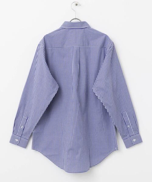 ITEMS URBANRESEARCH（アイテムズ アーバンリサーチ）の「『別注』Fox Youth×ITEMS　ギンガムチェックシャツ（シャツ/ブラウス・メンズ・ブラック/ブルー・MEDIUM/LARGE）」の12枚目の写真