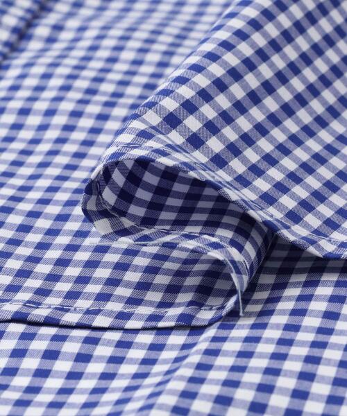 ITEMS URBANRESEARCH（アイテムズ アーバンリサーチ）の「『別注』Fox Youth×ITEMS　ギンガムチェックシャツ（シャツ/ブラウス・メンズ・ブラック/ブルー・MEDIUM/LARGE）」の11枚目の写真