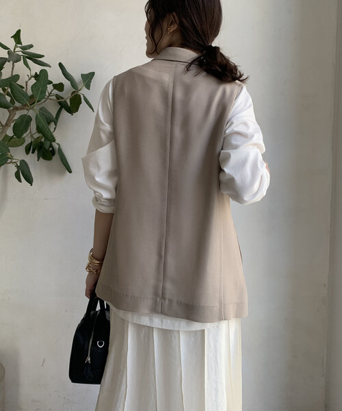 DouDou(ドゥドゥ)の「ダブルメッシュジレ(ベスト・レディース・ブラック/ベージュ/ネイビー・FREE)」の21枚目の写真