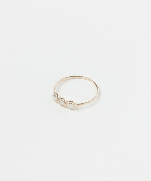 URBAN RESEARCH（アーバンリサーチ）の「ff by decor urban research　three stone ring（リング・レディース・ホワイト系その他/ブラック/その他1・13/11/9/5）」の7枚目の写真