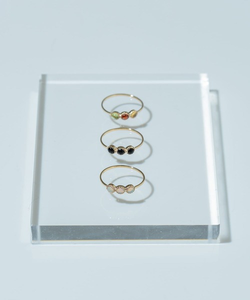 URBAN RESEARCH（アーバンリサーチ）の「ff by decor urban research　three stone ring（リング・レディース・ホワイト系その他/ブラック/その他1・13/11/9/5）」の12枚目の写真