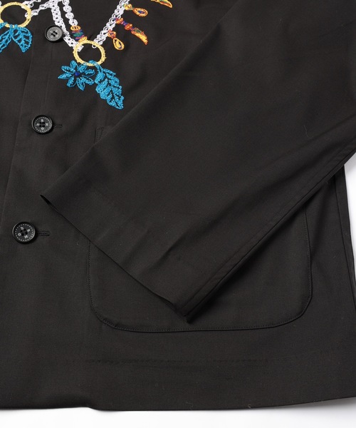 amok（アモク）の「AMULET EMBROIDERY SHIRT（シャツ/ブラウス・メンズ・ベージュ/ブラック・S/M/L）」の18枚目の写真