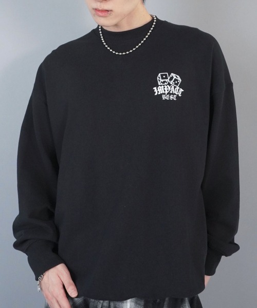 [DEUS]♣SkullプリントCREWスウェット FREAK'S STORE｜別注 「さかだち」バックフェルト刺繍 クルー