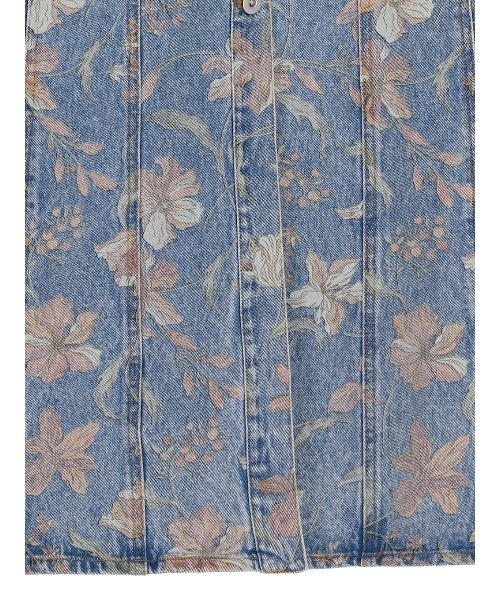セール】FIORE PRINT DENIM DRESS（ワンピース）｜Ameri（アメリ
