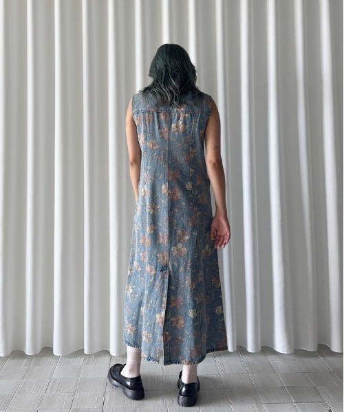 FIORE PRINT DENIM DRESS（ワンピース）｜Ameri（アメリ）の