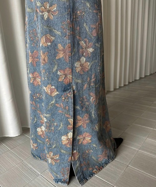 FIORE PRINT DENIM DRESS