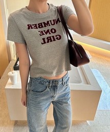 【新色追加】ロゴショート丈Tシャツ