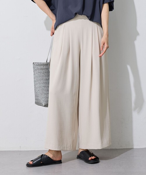 ANY（エニィ）の「【新色追加】さらさらDRYパンツ（その他パンツ・レディース・グレー系/ダークブラウン系/ベージュ系/グリーン系/ブラック系1・1/3/2）」の4枚目の写真