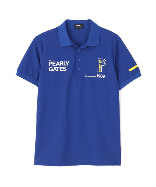 PEARLY GATES(パーリーゲイツ)の「【PEARLY GATES】SPX FD150d×FD30/1裏使ツイル半袖ポロシャツ(ポロシャツ・メンズ・ホワイト/イエロー/ネイビー/ブルー・MEDIUM/LARGE/X-LARGE/XX-LARGE)」の6枚目の写真