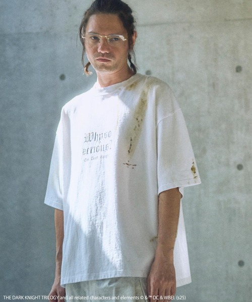 tシャツ ADAMPATEK/アダムパテック「THE JOKER」 DARK KNIGHT T/ジョーカー　ダークナイト　コラボT(AP2514031 ADAMPATEK/<THE JOKER> DARK KNIGHT T/ジョーカー ダークナイト