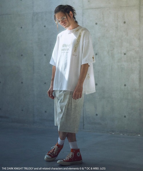 tシャツ ADAMPATEK/アダムパテック「THE JOKER」 DARK KNIGHT T/ジョーカー　ダークナイト　コラボT(AP2514031 ADAMPATEK/<THE JOKER> DARK KNIGHT T/ジョーカー ダークナイト