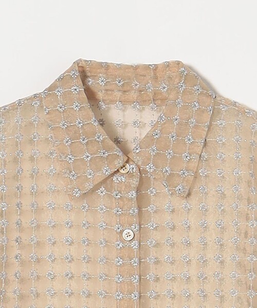 ATTISESSION（アティセッション）の「＜ATTISESSION＞エンブロイダリー ハーフスリーブ シャツ（シャツ/ブラウス・レディース・ベージュ/ブラック・FREE）」の18枚目の写真