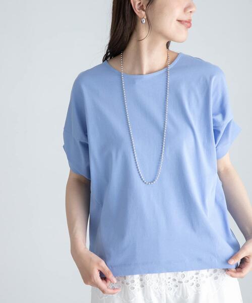 URBAN RESEARCH Sonny Label（アーバンリサーチサニーレーベル）の「『WEB限定』吸水速乾UVクールタッチドルマンプルオーバー（Tシャツ/カットソー・レディース・オフホワイト/チャコールグレー/ブルー/グレー系その他・FREE）」の22枚目の写真