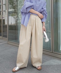 フリンジ付きベージュスラックス INCOTEX SLACKS（インコテックススラックス）｜guji online shop