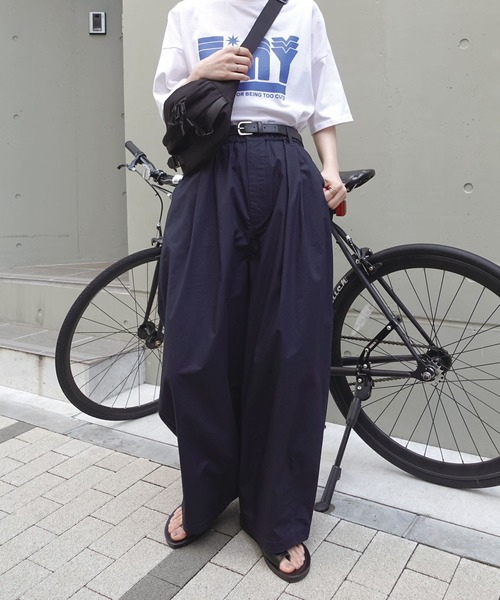 CORNERS（コーナーズ）の「ツータックイージーバルーンバギーパンツ（その他パンツ・レディース・ベージュ/ダークベージュ/グリーン/ネイビー・マルチサイズ）」の13枚目の写真