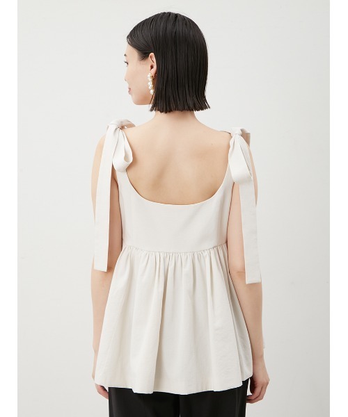 Mila Owen キャミソール ペプラムブラウス×ワイドパンツSETUP Mila Owen セットアップ 「セットアイテム」「ウォッシャブル