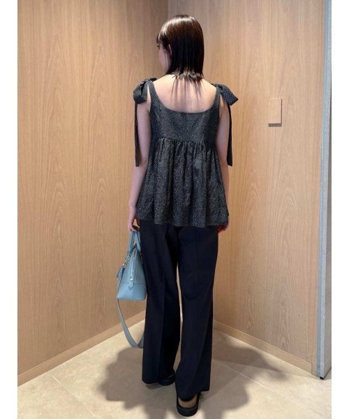 セール】【セットアイテム】【ウォッシャブル】ペプラムブラウス