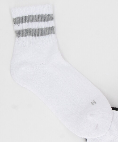 FREAK'S STORE（フリークスストア）の「ｼﾝｶｰﾓﾉﾄｰﾝ2本ﾗｲﾝｸｳｫｰﾀｰ(25.0-27.0cm対応)（ソックス/靴下・メンズ・その他9・ﾌﾘ-）」の4枚目の写真