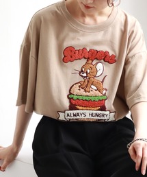【Tom & Jerry/トム & ジェリー】アートワークデザイン サガラ刺繍 半袖Tシャツ