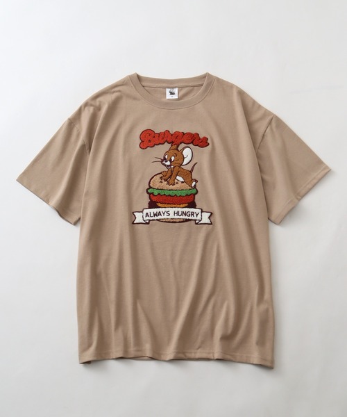 Tom&Jerry(トムアンドジェリー)の「【Tom & Jerry/トム & ジェリー】アートワークデザイン サガラ刺繍 半袖Tシャツ(Tシャツ/カットソー・レディース・グリーン/オフホワイト/スミクロ/ベージュ・L/M)」の10枚目の写真
