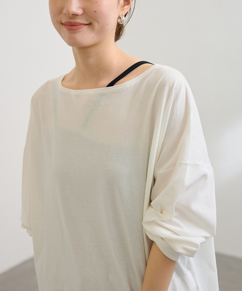 FRAMeWORK｜ドライタッチコットンL/Tee | Rakuten Fashion(楽天