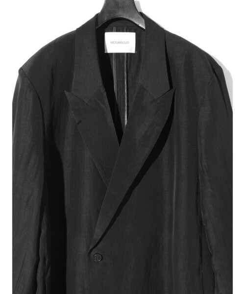 MIDIUMISOLID（ミディウミソリッド）の「MIDIUMISOLID Men’s テーラードロングジャケット（テーラードジャケット・メンズ・ブラック/ネイビー・48）」の12枚目の写真