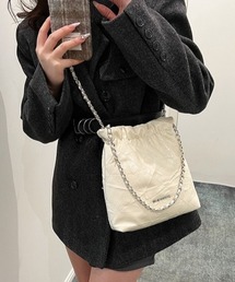 UP START（アップスタート）の「【MASHIRO】チェーンポシェット/2WAY(MA)（ボディバッグ/ウエストポーチ）」