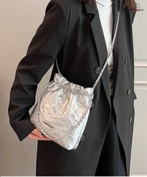 UP START（アップスタート）の「【MASHIRO】チェーンポシェット/2WAY(MA)（ボディバッグ/ウエストポーチ）」