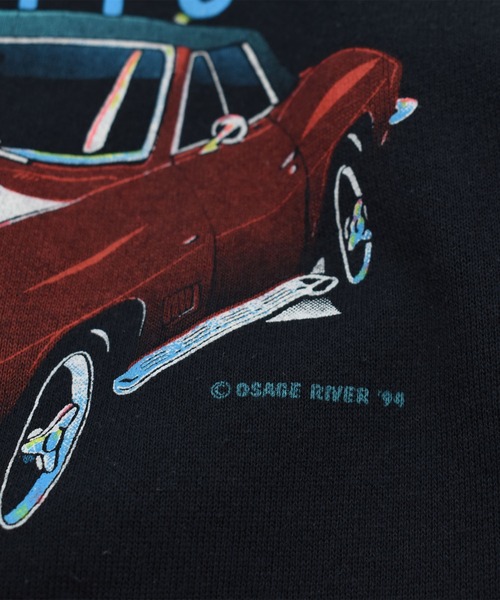 LABORATORY R(ラボラトリーアール)の「【ヴィンテージ古着】OSAGE RIVER “ROUTE 66” レーシング スウェット USA製(スウェット・メンズ・ブラック・LARGE)」の6枚目の写真