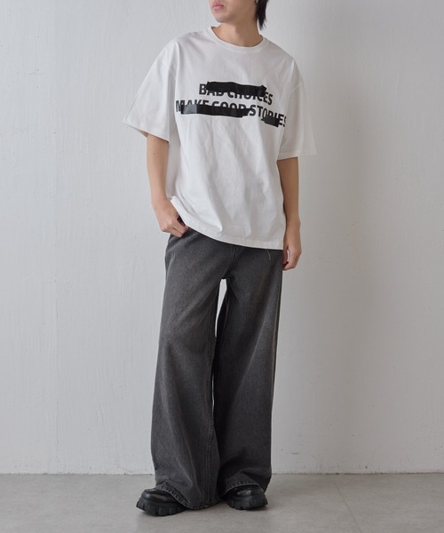 COLONY 2139(コロニートゥーワンスリーナイン)の「隠しプリントロゴTシャツ(Tシャツ/カットソー・メンズ・ホワイト/ブラック・MEDIUM/LARGE)」の16枚目の写真