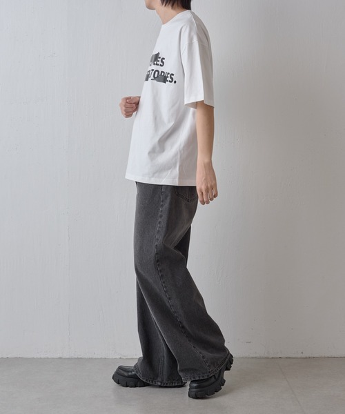 COLONY 2139(コロニートゥーワンスリーナイン)の「隠しプリントロゴTシャツ(Tシャツ/カットソー・メンズ・ホワイト/ブラック・MEDIUM/LARGE)」の15枚目の写真