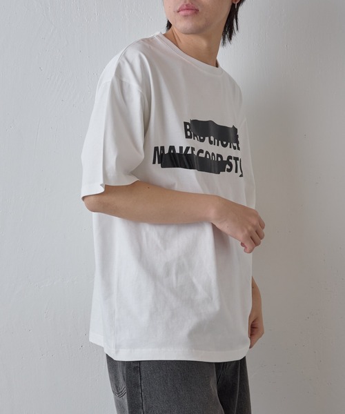 COLONY 2139(コロニートゥーワンスリーナイン)の「隠しプリントロゴTシャツ(Tシャツ/カットソー・メンズ・ホワイト/ブラック・MEDIUM/LARGE)」の20枚目の写真