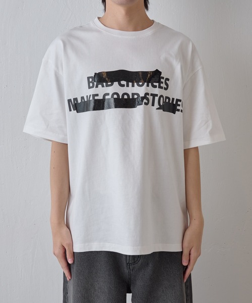 COLONY 2139(コロニートゥーワンスリーナイン)の「隠しプリントロゴTシャツ(Tシャツ/カットソー・メンズ・ホワイト/ブラック・MEDIUM/LARGE)」の8枚目の写真