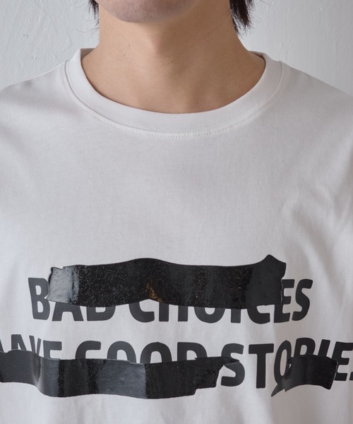 COLONY 2139(コロニートゥーワンスリーナイン)の「隠しプリントロゴTシャツ(Tシャツ/カットソー・メンズ・ホワイト/ブラック・MEDIUM/LARGE)」の5枚目の写真