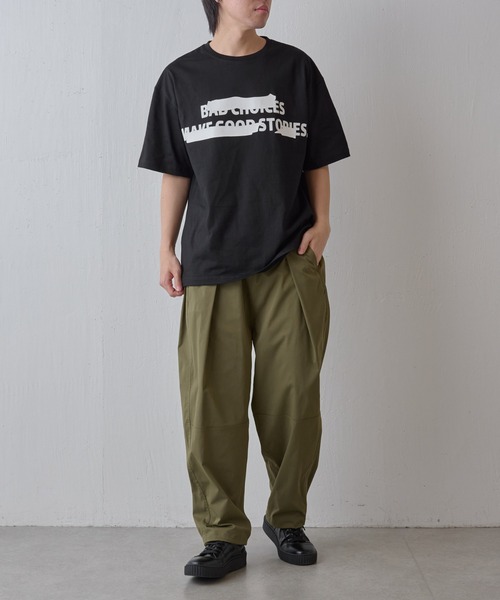 COLONY 2139(コロニートゥーワンスリーナイン)の「隠しプリントロゴTシャツ(Tシャツ/カットソー・メンズ・ホワイト/ブラック・MEDIUM/LARGE)」の12枚目の写真