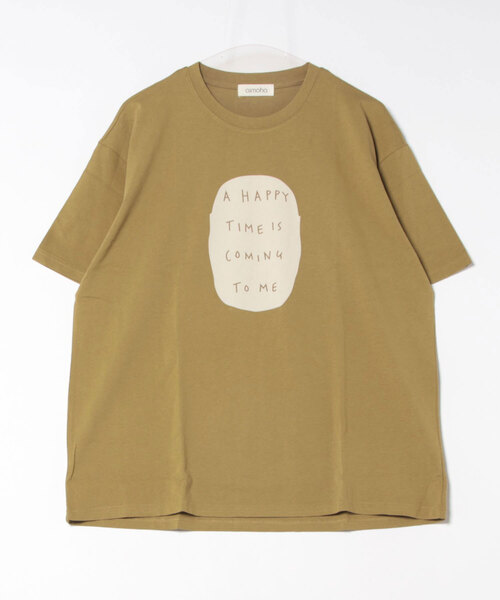 aimoha（アイモハ）の「シンプルメッセージプリントTシャツ（Tシャツ/カットソー・レディース・グリーン/ワインレッド/オレンジ/ブラック/ホワイト・FREE）」の18枚目の写真