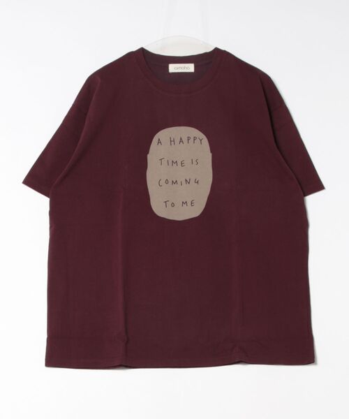 aimoha（アイモハ）の「シンプルメッセージプリントTシャツ（Tシャツ/カットソー・レディース・グリーン/ワインレッド/オレンジ/ブラック/ホワイト・FREE）」の19枚目の写真