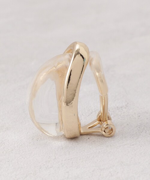 grove（グローブ）の「ビッグクリアメタルイヤリング（イヤリング・レディース・シルバー/ゴールド・00）」の5枚目の写真