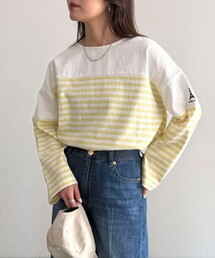 fredy emue | パネルボーダー刺繍プルオーバーカットソー(Tシャツ/カットソー)