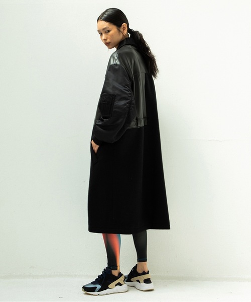 STOF（ストフ）の「FUSION RIDERS MIX COAT（ステンカラーコート・メンズ・ブラック/カーキ・S/M）」の11枚目の写真